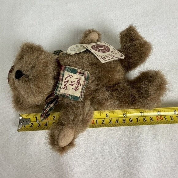 Boyds Bears Rascal 2001 8" Plush Angel Bear Collectible "Bearly An Angel" Plaid - Picture 9 of 9